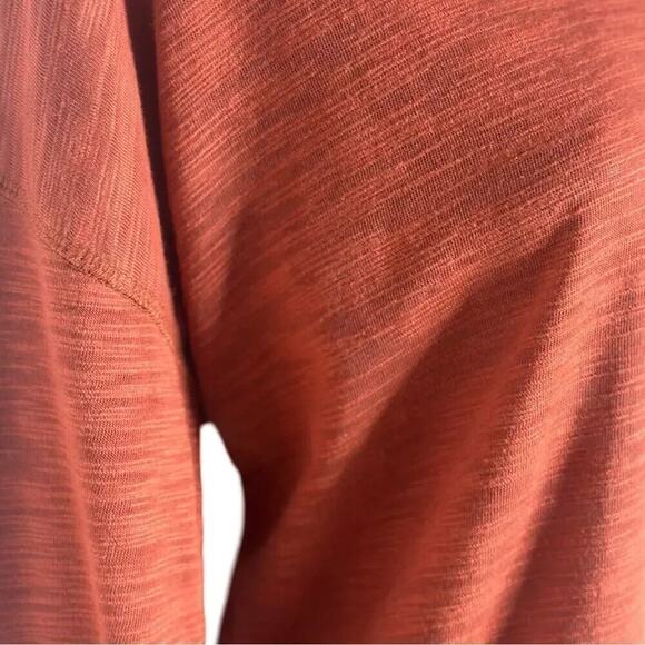 Chaser Slub Jersey Long Sleeve Sheer Lightweight Burnt Orange Henley Size Small - Picture 7 of 13
